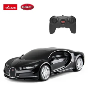RASTAR Bugatti Chiron R/C 1:24 juodas nuotoliniu būdu valdomas automobilis