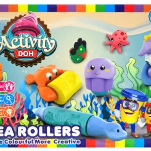 „Ocean“ modeliavimo masės rinkinys vaikams, 4 spalvos
