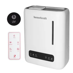 „Bauerkraft“ ultragarsinis oro drėkintuvas su UV filtru, aromaterapija, nuotolinio valdymo pultu ir laikmačiu