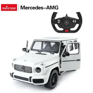 Baltas nuotoliniu būdu valdomas automobilis RASTAR Mercedes-AMG G63, 1:14, 95700