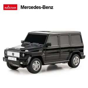 Juodas nuotoliniu būdu valdomas Mercedes G55 Rastar 30500 automobilis, 1:24