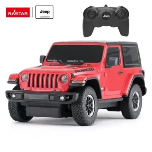 Jeep Wrangler JL R/C 1:24 Rastar 79500 raudonas nuotoliniu būdu valdomas automobilis