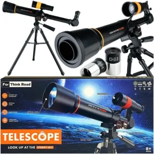 Edukacinis astronominis teleskopas su stovu ir 2 okuliarais