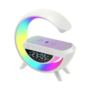 Gotel Moon 2 „Bluetooth“ garsiakalbis su LED lempute, žadintuvu ir belaidžiu įkrovikliu